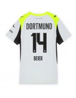 Borussia Dortmund Maximilian Beier #14 Venkovní Dres pro Dámské 2025-26 Krátký Rukáv